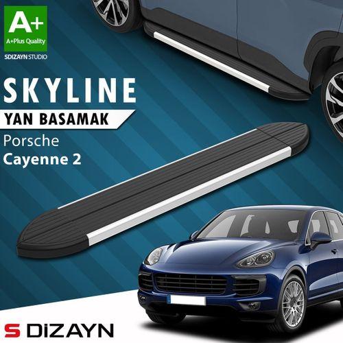 S-Dizayn Porsche Cayenne 2 Skyline Aluminyum Yan Basamak 193 Cm 2011-2017 A+ Kalite
