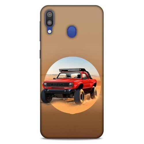 Lopard Samsung Galaxy M20 Uyumlu Kılıf PickUpX (39) Liquid Crystal Kılıf Kırmızı Siyah