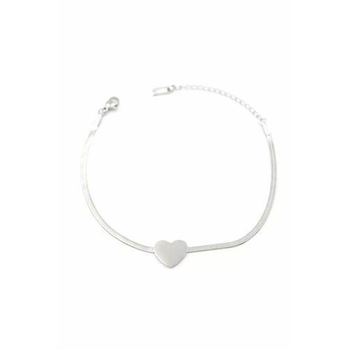 Kalp Bileklik - Gümüş