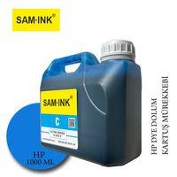 Feyink® Samink Hp Z Serisi Plotter Pigment Kartuş Dolum Mürekkebi Z2100/Z5200/Z5400/Z5600/C (Cyan) -1000ml-