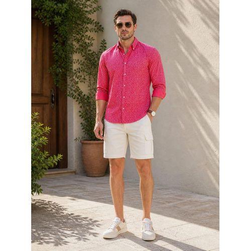 ALEXANDERGARDI Desenli Slim Fit Erkek Gömlek