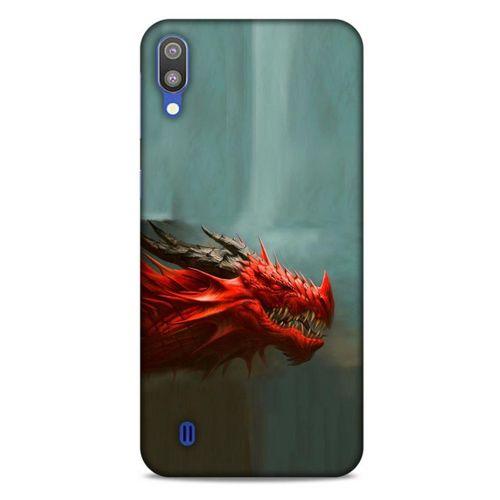 Samsung Galaxy M10 Kılıf Dragons (17) Tasarım Kılıf Siyah Boynuzlu Ejderha