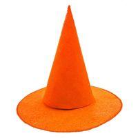 Turuncu Keçe Cadı Şapkası
