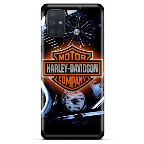 Samsung Galaxy M51 Uyumlu Kılıf Motorsiklet (13) Silikon Kap Harley Davidson