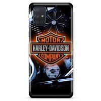 Samsung Galaxy M51 Uyumlu Kılıf Motorsiklet (13) Silikon Kap Harley Davidson