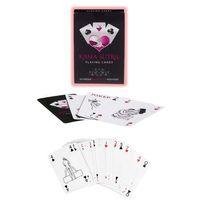 Sexy Görselli Oyun Kartı Kama Sutra Siyah Kırmızı Kelepçe Set