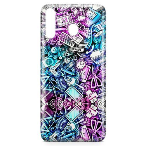 Samsung Galaxy M30 Kılıf Bankacı Doodle Arka Kapak Koruma Desenli Full Koruyucu