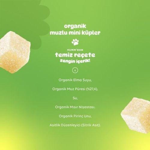 Humm Humm Organik Muzlu Glutensiz Vegan Mini Küpler 30gr