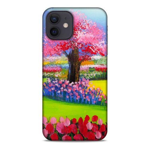 Apple iPhone 12 Kılıf Japonya (40) Fit Silikon Kılıf Japonya Ağaçları
