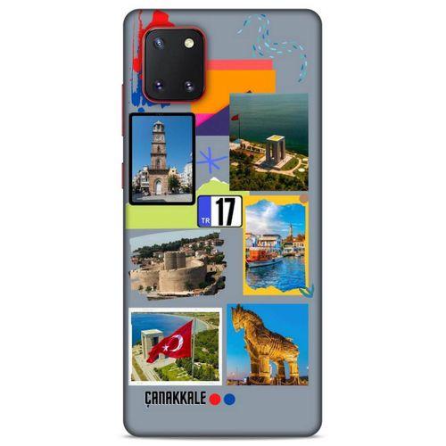 Lopard Samsung Galaxy Note 10 Lite Uyumlu Kılıf Şehirli ※ (17) Çanakkale Tasarım Kılıf