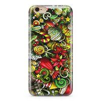 Apple iPhone 6 6s Kılıf Ev Süsleri Doodle Arka Kapak Koruma Desenli Full Koruyucu