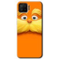 MRCİLETİSİM Oppo A73 Kılıf Baskılı Kapak - Garfield + 5D Tam Kaplayan Cam