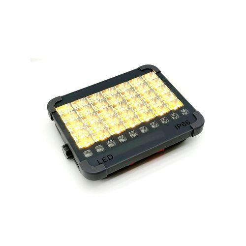 Güneş Enerjili LED Projektör Powerbank IP66 – Kamp & Dış Mekan (Çakarlı)