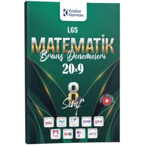 8. Sınıf LGS Matematik 20 x 9 Branş Denemeleri Krallar Karması