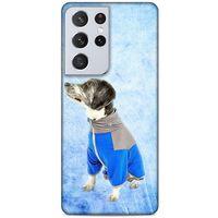 Lopard Samsung Galaxy S21 Ultra Uyumlu Kılıf Köpek Kıyafetleri (37) Silicone Cover