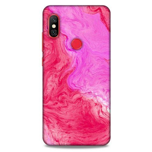 Xiaomi Mi A2 Lite Uyumlu Kılıf Pembe Delisi (11) Tam Koruma Mermer