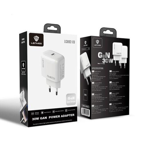 Lenyes LCH92 Type-C GaN Teknolojili PD Hızlı Şarj Özellikli Şarj Başlığı 30W