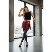 Kırmızı Etek Deri Tokalı Püsküllü Kısa Etek - Brf1400