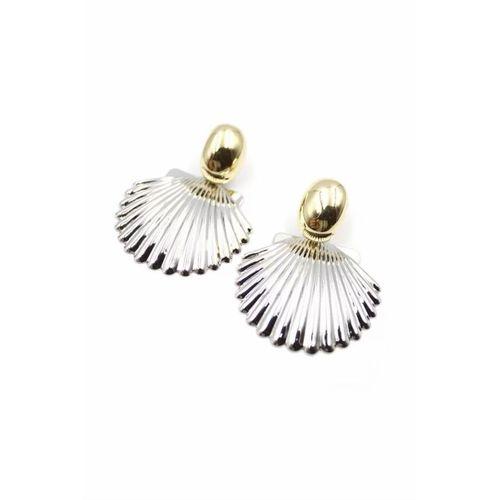 Deniz Kabuğu Küpe - Gümüş