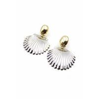 Deniz Kabuğu Küpe - Gümüş