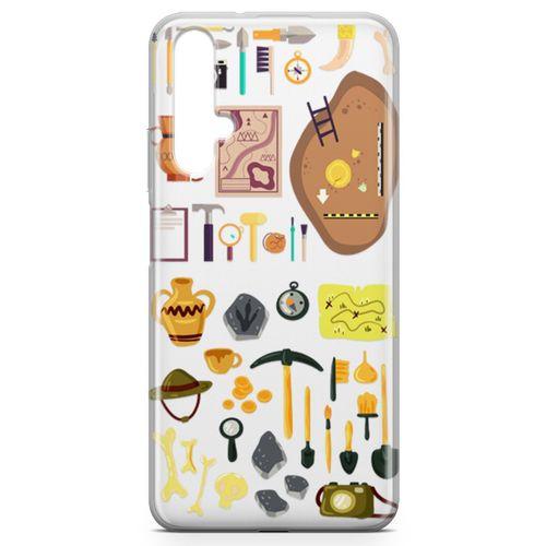 Honor View 20 Kılıf Arkeolog Malzemeleri Arka Kapak Koruma Desenli Full Koruyucu