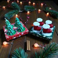 8 ADET VIP ÖZEL TASARIM 2Lİ SET MUM YILBAŞI AĞACI MUMU NOEL BABA PABUÇ MUM GERÇEK MUM YILBAŞI MUMU