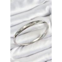 Pirinç Zirkon Taşlı Kutup Yıldızı Model Gümüş Renk Kadın Kelepçe