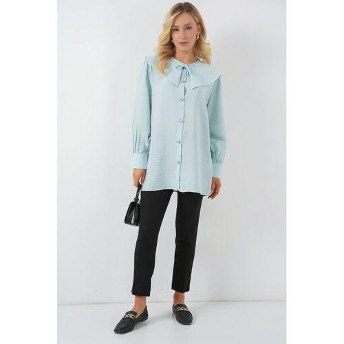 Bebe Yaka Uzun Tunik 5967 - Turkuaz