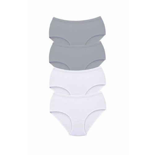 4 Adet Tutku Kadın Yüksek Bel Bato Kalın Lastik Külot S10