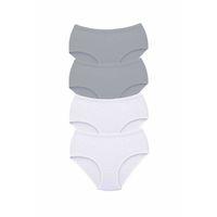 4 Adet Tutku Kadın Yüksek Bel Bato Kalın Lastik Külot S10