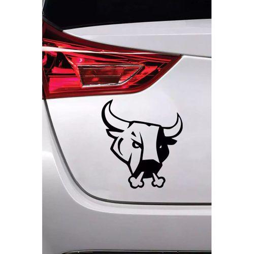 Sinirli Boğa Sticker Oto Motor Laptop Duvar Folyo Sticker 70 X 77 Cm