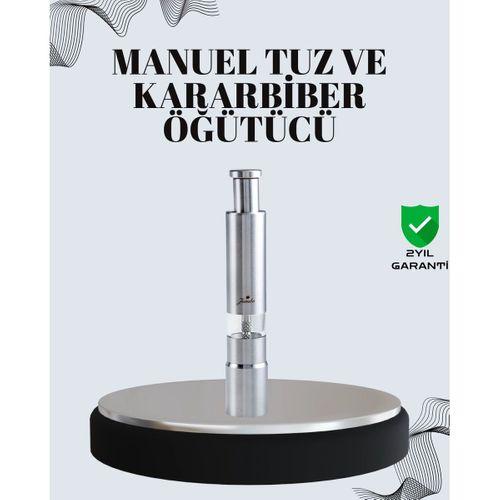 Tuz Ve Kararbiber Öğütücü - Şeffaf Akrilik Hazne