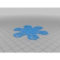 Bir Başka Muhteşem Kar Tanesi 3D Baskı (Bu ürün Sadece Plastik parçadır - Almadan Önce Soru Sorabilirsiniz)