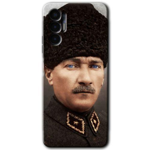 Tecno Pova 3 Kılıf HD Desen Baskılı Arka Kapak - Başkomutan Atatürk