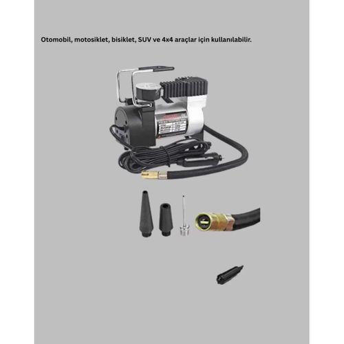 Ağır Hizmet Tipi Oto Kompresör 140 Psı Manometreli