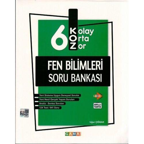 6. Sınıf Fen Bilimleri KOZ Soru Bankası Gama Okul Yayınları
