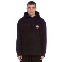 Ayı 3D Gözlük 3 Boyutlu Gözlük Baskılı Siyah Erkek Kapşonlu Sweatshirt