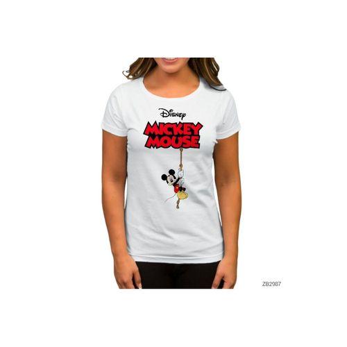 Disney Mickey Mouse Beyaz Kadın Tişört