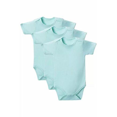 Yeşil Yarım Kol Body Zıbın 2-7 YAŞ Çocuklar İçin (3 ADET) Alttan Çıtçıtlı Özel Gereksinimli