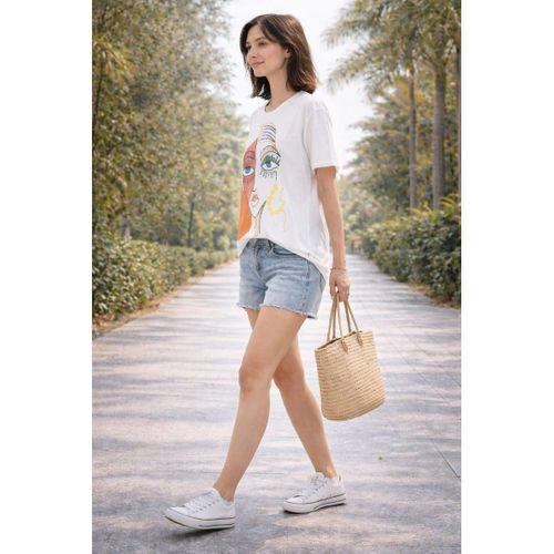 ALEXANDERGARDI Baskılı Basic Kadın T-shirt