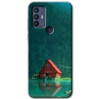 TCL 30 SE Kılıf HD Desen Baskılı Arka Kapak - House In Woods