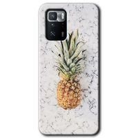 BeRa Aksesuar Poco x3 GT Kılıf Baskılı Kapak - Ananas +Tam Kaplayan Mat Seramik