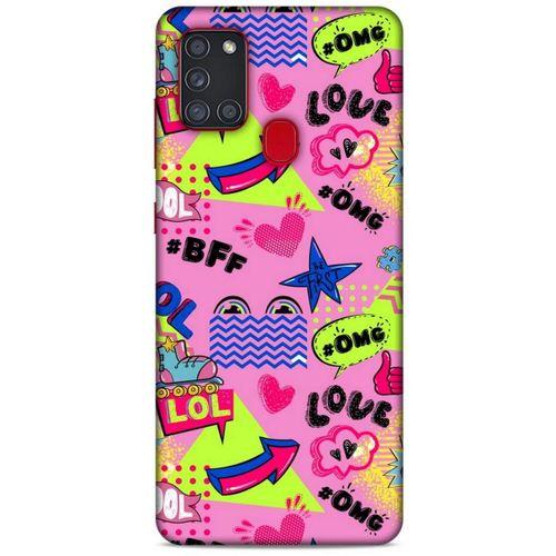 Pop Culture Pembe Samsung Galaxy Note 10 Plus Kılıf