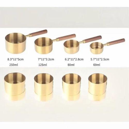 4'lü Ahşap Saplı Ölçü Kaşığı