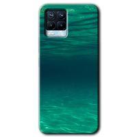 Realme 8 Pro Kılıf HD Desen Baskılı Arka Kapak + Temperli Cam - Derin Deniz