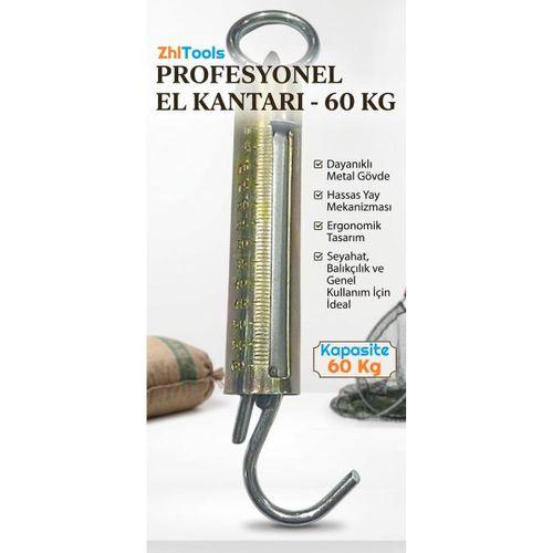 Zhltools Professional 60 Kg Eloksallı Metal El Kantarı