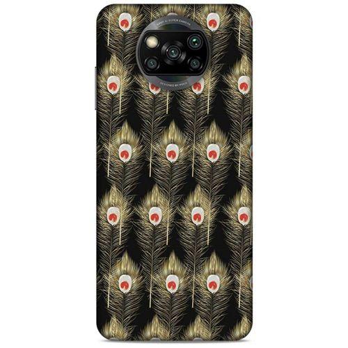 Xiaomi Redmi Poco X3 Kılıf Desenli Özel Seri Tüyler (22) Tam Koruma Kılıfı