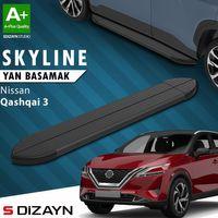 S-Dizayn Nissan Qashqai 3 Skyline Siyah Yan Basamak 173 Cm 2021 Üzeri A+ Kalite