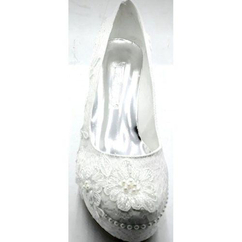 PUNTO 586343 Sedef Dolgu Taban Gelin Ayakkabısı