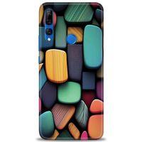 Huawei Y9 Prime 2019 Kılıf HD Baskılı Kılıf - Renkli Taşlar + Tam Ekran Koruyucu